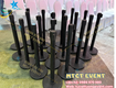 Cho thuê trụ barrier dây kéo đen