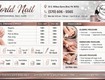 Hiển thị menu bảng giá nail spa salon trên tivi ☎ 0946.111.675
