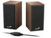Genius SP HF180 Speakers   Clear Sound with a Stylish Wooden Design 