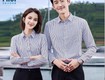 áo sơ mi dài tay ôm dáng màu xám kẻ sm08   thanh lịch,...