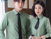 áo sơ mi dài tay màu xanh rêu sm05 nét mới mẻ cho...