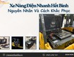Xe nâng điện nhanh hết bình: nguyên nhân và cách xử lý