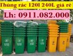 Cung cấp thùng rác bảo vệ môi trường  thùng rác 120L 240L 660L giá rẻ tại vĩnh...