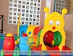 Hang chui vận động cho trẻ mầm non, cung chui mầm non vận động bằng nhựa 