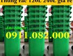 Thùng rác 120 lít giá rẻ tại khu công nghiệp bình minh  lh 0911.082.000 