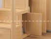 Giường tầng gỗ tự nhiên thiết kế thông minh cho phòng bé
