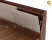 Giường ngủ gỗ công nghiệp vân óc chó hiện đại, sang trọng