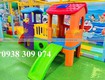 Bộ nhà leo cầu trượt 2 khối đa năng mầm non,nhà leo cầu trượt 2 khối cho bé...