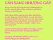 Di chuyển nơi ở   cần sang nhượng gấp 