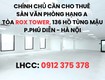 Cần cho thuê sàn văn phòng sao hạng A TẠI TÒA ROX TOWER 136 Hồ Tùng Mậu 