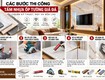 Các bước thi công tấm nhựa ốp tường giả đá chuẩn kỹ thuật, đẹp và bền lâu 