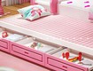 Giường tầng gỗ tự nhiên tích hợp tủ tiện lợi cho bé
