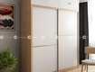 Tủ quần áo 2 cánh lùa kết hợp kệ trang trí tiện lợi cho nhà...