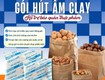 Gói hút ẩm clay giữ giòn, chống yểu hàng ăn vặt tết