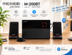 Loa bluetooth 2.1 microlab m200bt đen new / 2.1 40w rms...