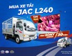 2 Xe Tải JAC 2.45 Tấn Thùng Bạt 3.7M Rất Thuận tiện chở hàng vào Thành Phố