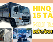 Hino Fl 15 Tấn Thùng Mui Bạt Mở Cánh Dơi 9m4 Trả Trước 460tr