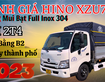 Xe Hino XZU710L 2T4 Thùng Mui Bạt Full Inox 304 Dài 4m5   Giá Xe Hino 2T4 Tốt Nhất Năm 2023