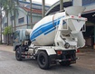 Xe trộn bê tông Hoa Mai 3 4 khối   Nhỏ gọn, chính hãng, động cơ Weichai   Giá tốt, giao ngay