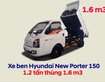 Hyundai Porter H150 xe tải 1 tấn 5 với thùng dài đến 3m1