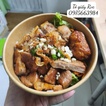Tô giấy Kraft đựng bún thịt nướng