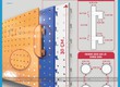 Tấm thép đục lỗ cài móc treo làm giá kệ treo tường 