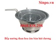 Bếp nướng than hoa âm bàn hút dương quán nương 