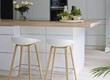 Ghế bar cố định 75cm chân thép giả gỗ kiểu dáng hiện đại CB HAY T  ...