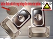 Khay topping inox có nắp các loại   Khay inox GN 1/4 
