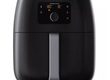 Nồi chiên không dầu Philips HD9654 với gam màu đen sang trọng, kết cấu của nồi hình bầu...