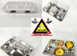 Khay ăn cơm inox có nắp 5 ngăn 
