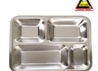 Khay cơm inox 4 ngăn 