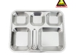 Khay đựng cơm inox có nắp 