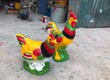 Tượng gà trống và gà mái 