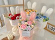 Hoa len Thỏ Bunny kèm túi siêu xinh làm quà tặng sinh nhật, 20/10, 14/2, 8/3 