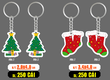 Móc khóa quà tặng mùa Noel giá rẻ 