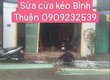 Sửa cửa kéo Bình Thuận 