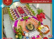 Mâm cúng mụ tone hồng cho bé gái 