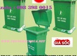 Thùng rác công cộng 95 lít nắp hở có đế 