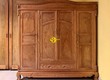 Tủ áo gõ đỏ 3 buồng 4 cánh chạm mai 2.2m TQA33 