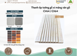 Thanh ốp tường gỗ xi măng Concrete wood CV64/CX64   P A cung cấp lắp đặt 