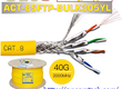 Phân phối Cáp CAT8 SFTP Dạng Xoắn 23AWG tốc độ 40G 2000MHz hỗ trợ POE, dây màu vàng...