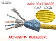 Phân phối cáp mạng Ancomteck lõi mềm multi Cat8 23Awg dây cáp màu vàng 