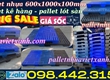 Pallet nhựa kê hàng 1000x600x100mm 