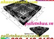 Pallet nhựa 1100x1100x120mm màu đen   pallet nhựa xuất khẩu 