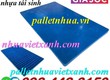 Pallet nhựa lót sàn không chân 1000x600x35mm   mặt kín   nhựa tái sinh 