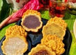 Hộp 4 Bánh trung thu chay hình Hoa Sen 4 vị mix 