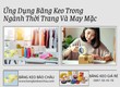 Ứng Dụng Băng Keo Trong Ngành Thời Trang Và May Mặc 