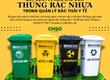 Quy định về màu sắc của thùng rác nhựa trong quản lý rác thải y tế 
