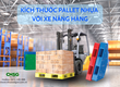 Mẹo chọn kích thước pallet nhựa phù hợp với xe nâng hàng 
